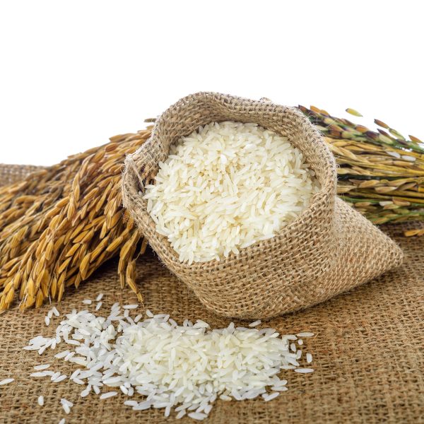 white rice (Thai Jasmine rice) and unmilled rice
